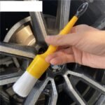 5-Piece Durable PBT White Nylon Hair Car Detailing Brush Set - Image 4