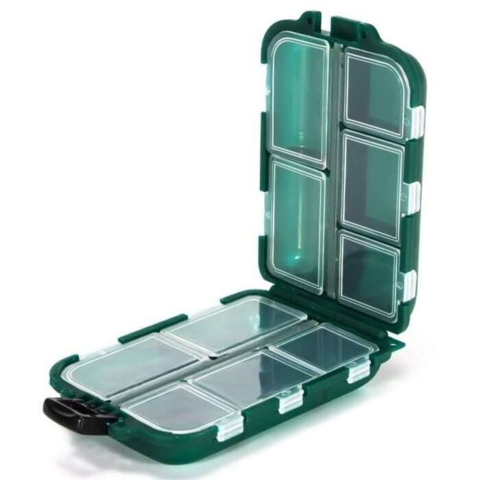 Double-Sided 10-Compartment Fishing Tackle Box - Image 1