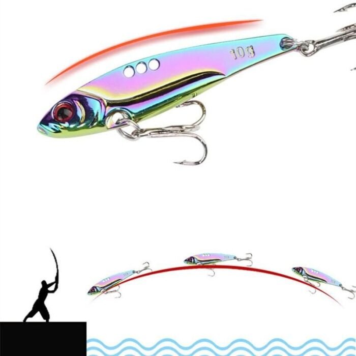 Multi-Color Long Cast Vibration VIB Sequin Fishing Lure - Image 4