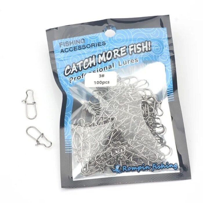 Stainless Steel Fishing Barrel Swivel Lure Connectors 100pcs - Image 5