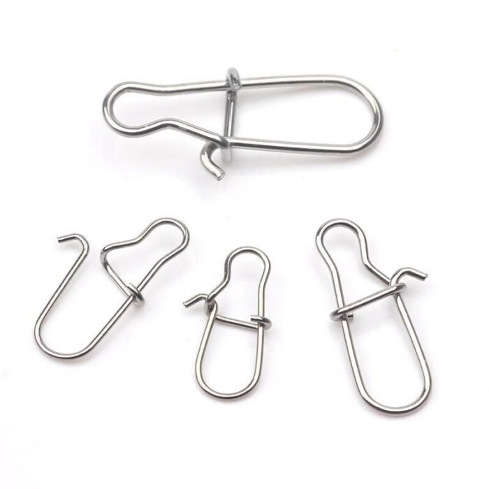 Stainless Steel Fishing Barrel Swivel Lure Connectors 100pcs - Image 1