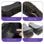 Horsehair Leather & Textile Cleaning Brush for Car and Furniture - Image 4