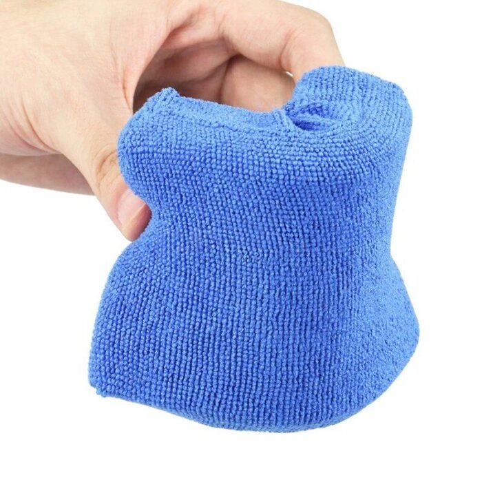 Microfiber Car Cleaning Sponge Cloths & Wax Polishing Pads - Image 4
