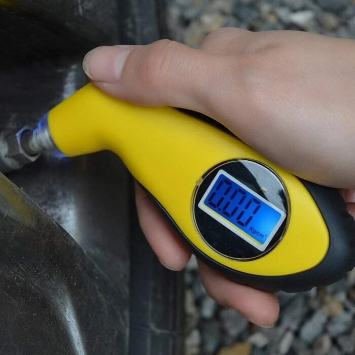 Compact LCD Digital Tire Pressure Gauge with Backlight for Cars & Motorcycles - Image 6