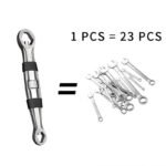 Universal Dual-Head 23-in-1 Adjustable Wrench - Metric & Imperial, 7-19MM Ratchet Spanner - Image 3