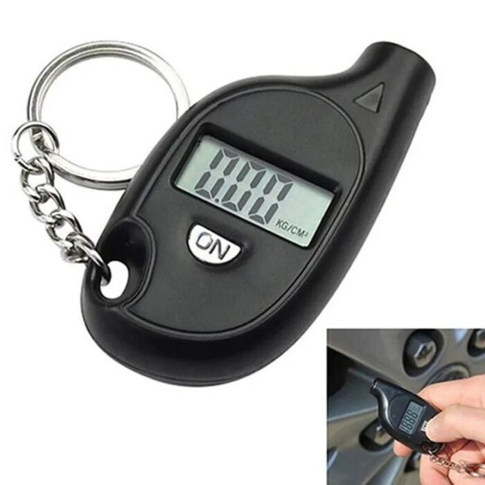 Compact Keychain Digital Tire Pressure Gauge with LCD Display - Image 3