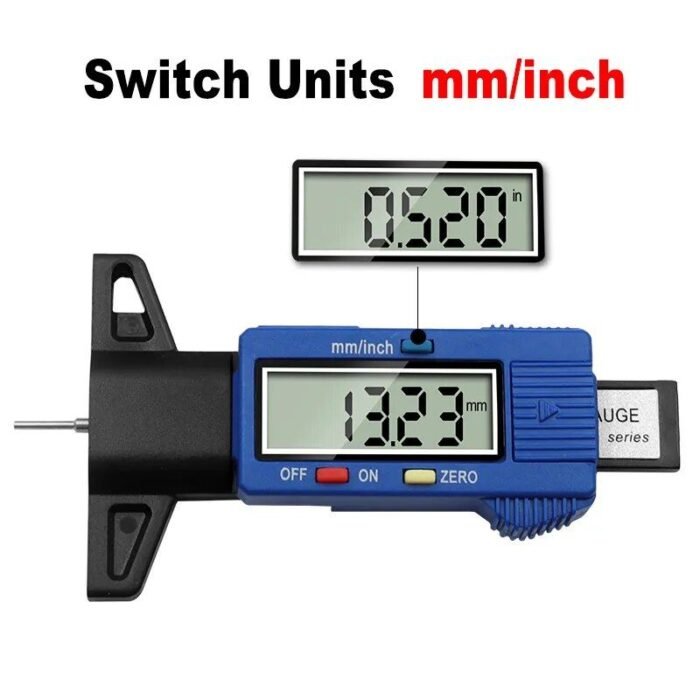 Essential Digital Tire Tread Depth Gauge - Precision Auto Tire Monitoring Tool - Image 5