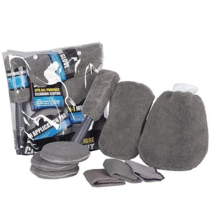 9-Piece Microfiber Car Cleaning and Detailing Kit - Image 3