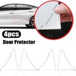 Universal Transparent Silicone Car Door Corner Protectors - Image 2