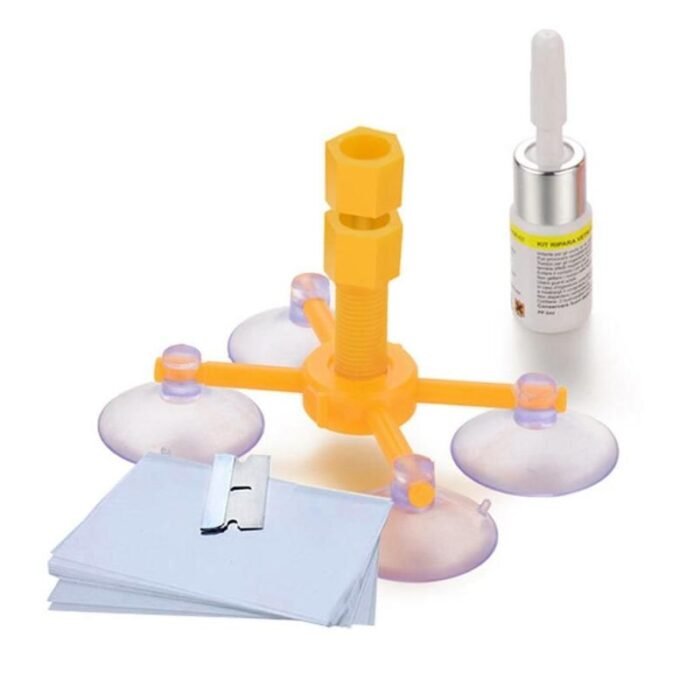 DIY Windscreen Crack Repair Kit - Quick Fix Glass Resin Sealer for Car Windows - Image 1