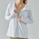 Versatile Long Sleeve Hooded Sport Top for Women - Image 2