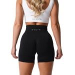 Seamless High-Waist Yoga Shorts - Image 2