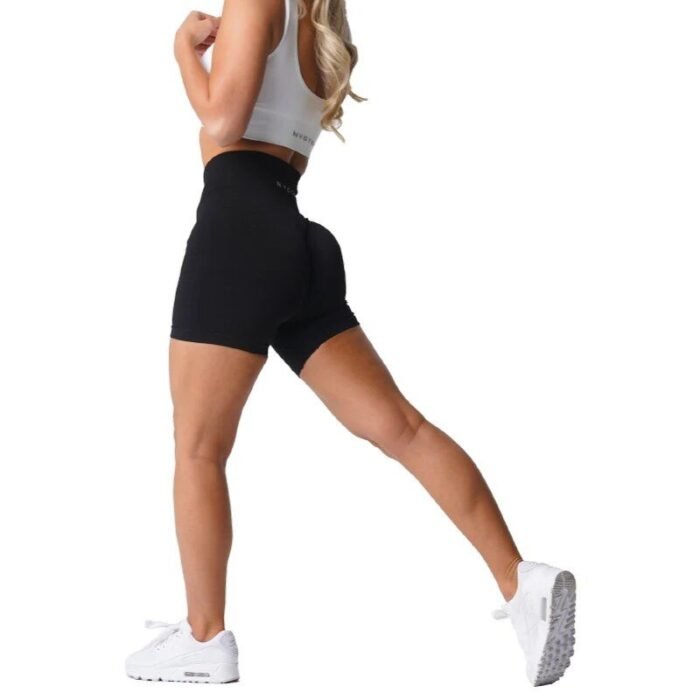 Seamless High-Waist Yoga Shorts - Image 5