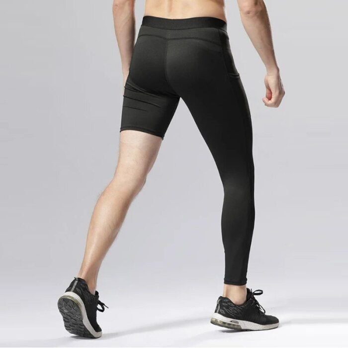 High-Performance Men's Compression Sports Leggings - Image 3