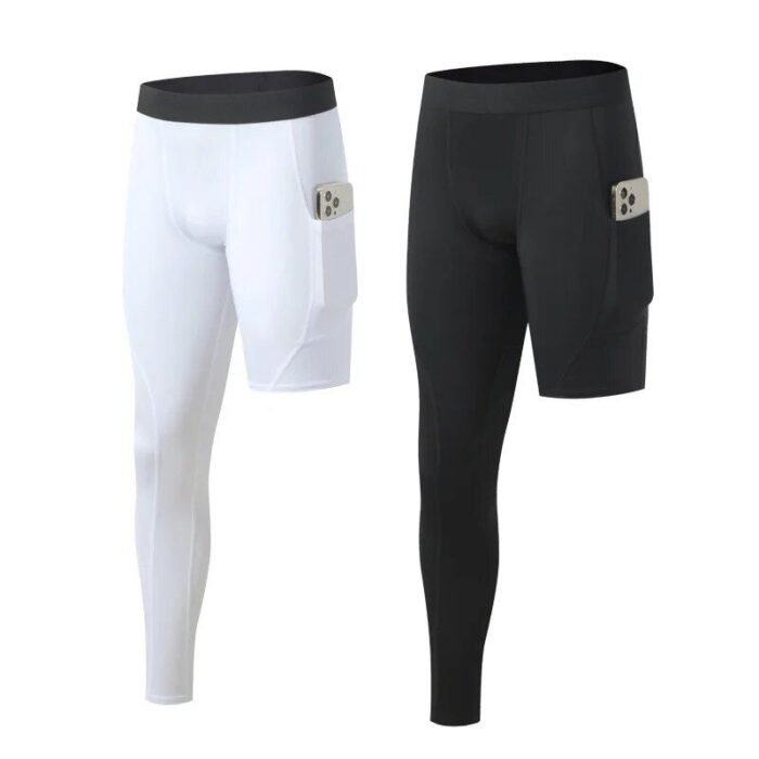High-Performance Men's Compression Sports Leggings - Image 2