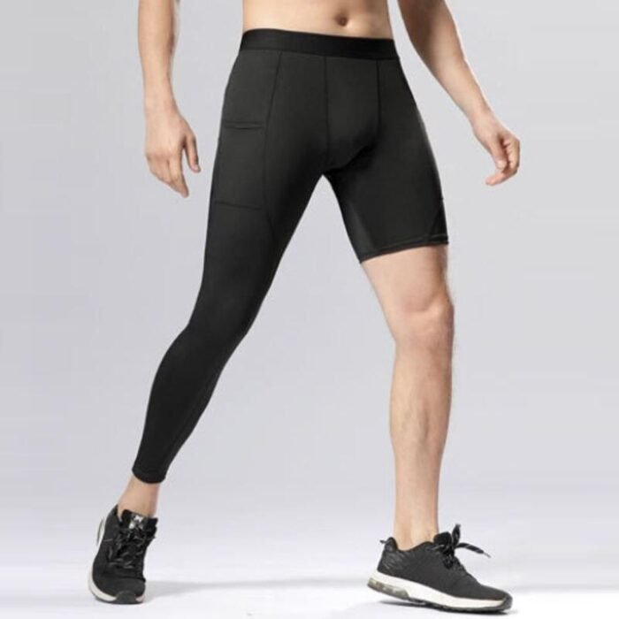 High-Performance Men's Compression Sports Leggings - Image 1