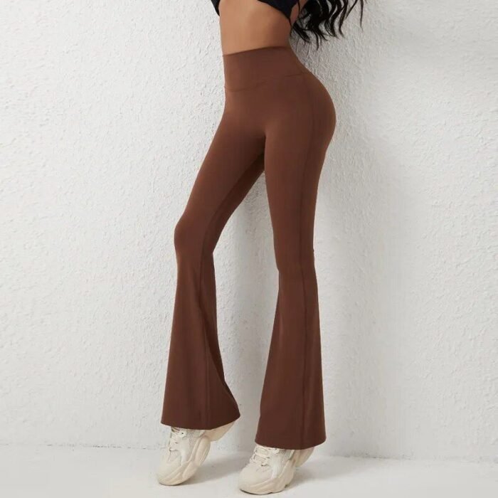 High Waist Flare Yoga Pants - Image 4