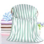 Quick-Dry Luxury Stripe Microfiber Bath Towel - Image 4