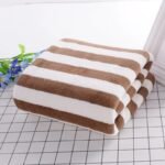 Quick-Dry Luxury Stripe Microfiber Bath Towel - Image 6