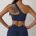 One-Shoulder High Stretch Sports Bra for Fitness & Yoga - Image 6