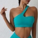 One-Shoulder High Stretch Sports Bra for Fitness & Yoga - Image 3