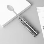 Stainless Steel Balisong Tableware: Folding Spoon & Fork Trainer - Image 4