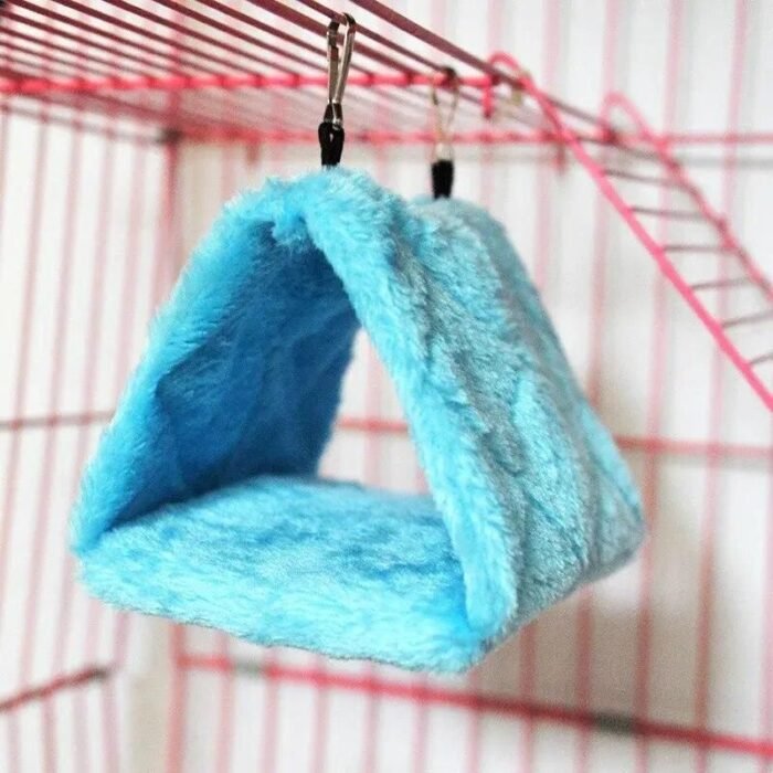Cozy Plush Parrot Hammock - Soft Warm Bird Nest - Image 1
