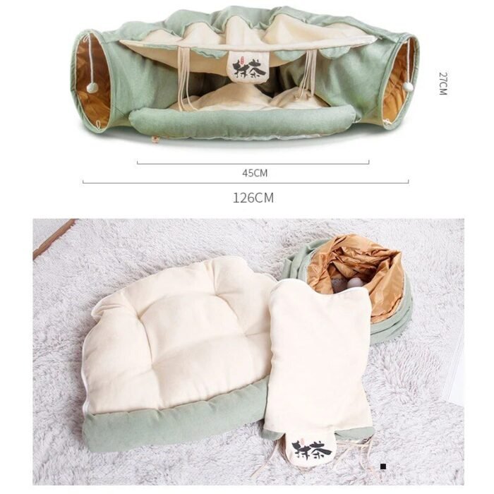 Interactive Multi-Pet Play Tunnel: Collapsible Tube for Cats, Rabbits & Ferrets - Image 4