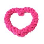 Heart-Shaped Cotton Rope Dog Chew Toy for Teeth Cleaning and Training - Image 7