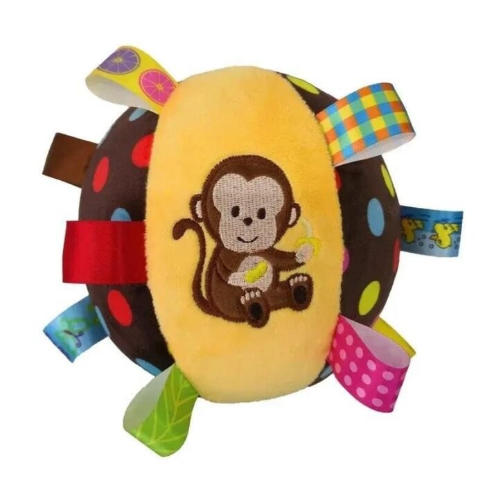 Interactive Plush Dog Toy Ball with Bells - Fun & Durable Chew Toy for Pets - Image 1