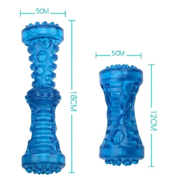 Durable Rubber Dog Chew Toy: Interactive Puppy Teething & Play Bone - Image 4