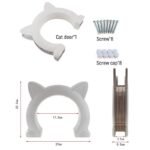 Versatile 4-Way Lockable Cat & Small Dog Door - Easy Install Pet Gate - Image 4