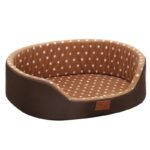 Cozy Dot-Patterned Pet Bed - Image 4