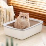 Large Capacity Semi-Enclosed Cat Litter Box