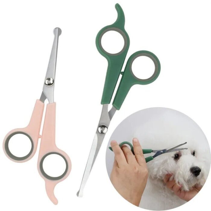Round-Tip Professional Pet Grooming Scissors for Dogs and Cats - Image 2