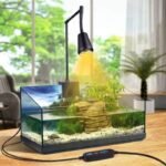 Advanced Reptile Heat Lamp - UVA/UVB Habitat Spotlight with Dimming & Timing for Turtles, Lizards, Snakes