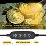 Advanced Reptile Heat Lamp - UVA/UVB Habitat Spotlight with Dimming & Timing for Turtles, Lizards, Snakes - Image 4