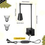 Advanced Reptile Heat Lamp - UVA/UVB Habitat Spotlight with Dimming & Timing for Turtles, Lizards, Snakes - Image 5
