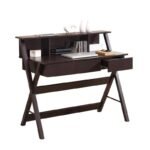 Elegant Wenge Writing Desk with Ample Storage - Image 3