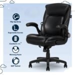 Luxurious Air Lumbar Leather Office Chair: Ergonomic, Adjustable, and Rotatable - Image 4