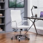 Modern Faux Leather Office Desk Chair - Image 4