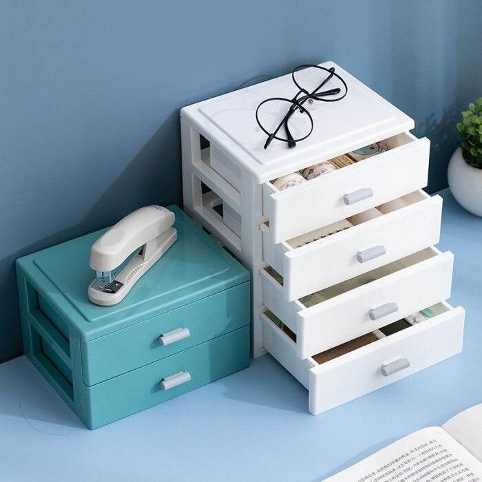 Multi-Layer Modern Plastic Desktop Organizer - Image 1