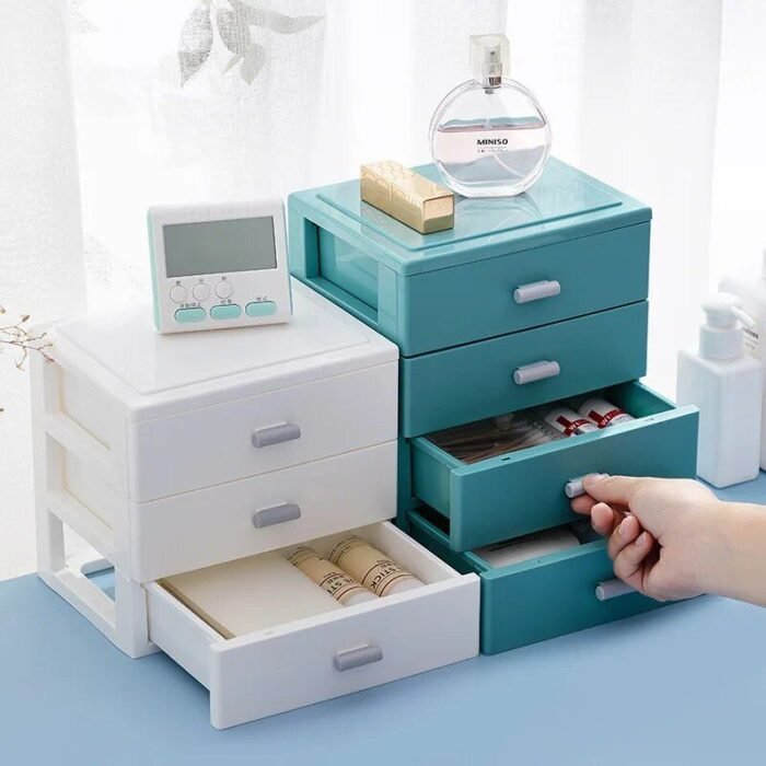 Multi-Layer Modern Plastic Desktop Organizer - Image 4