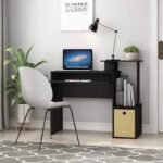 Compact Home Office Computer Desk with Storage Bin - Image 6
