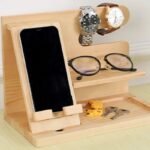 Elegant Multifunction Wooden Bedside Organizer - Image 5