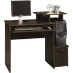 Cinnamon Cherry Finish Computer Desk with Storage - Image 2