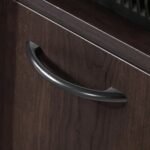 Cinnamon Cherry Finish Computer Desk with Storage - Image 6