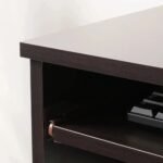 Cinnamon Cherry Finish Computer Desk with Storage - Image 4