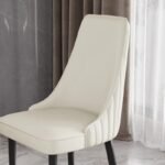 Elegant Modern Dining Chair with Gold Legs - Luxury Synthetic Leather Seating for Home and Events - Image 7