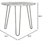 Elegant Grey & White Wash Wood Dining Table - Image 7